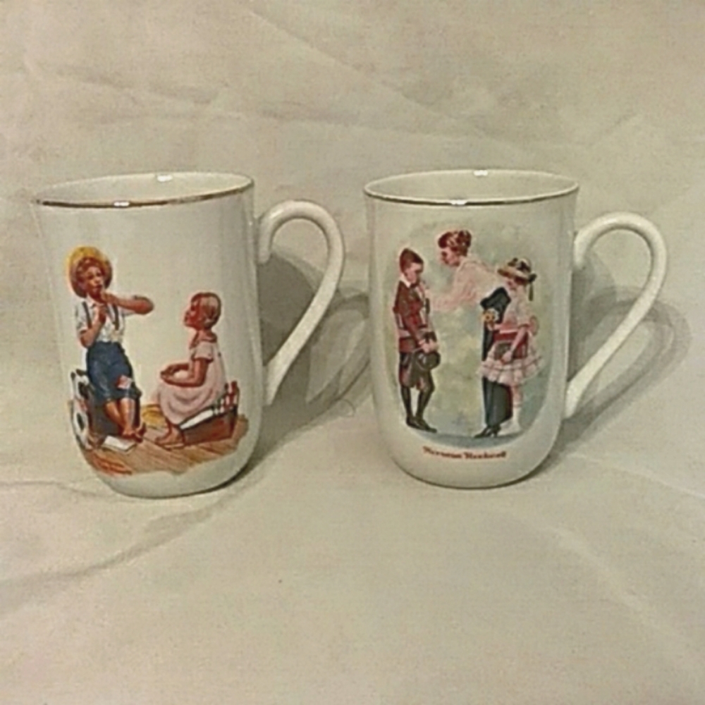 Norman Rockwall coffee cups.